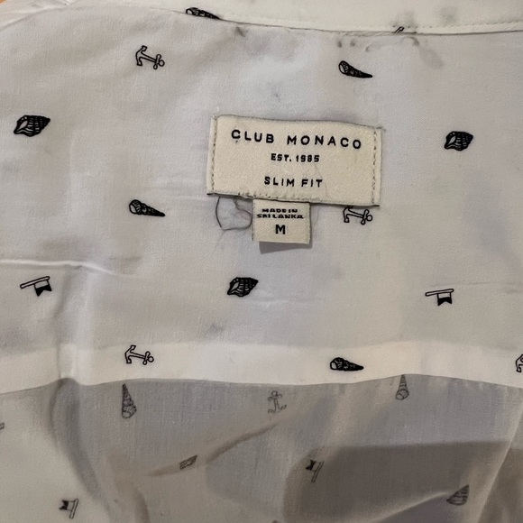 Club Monaco Nautical Pattern Button Down - Picture 3 of 3